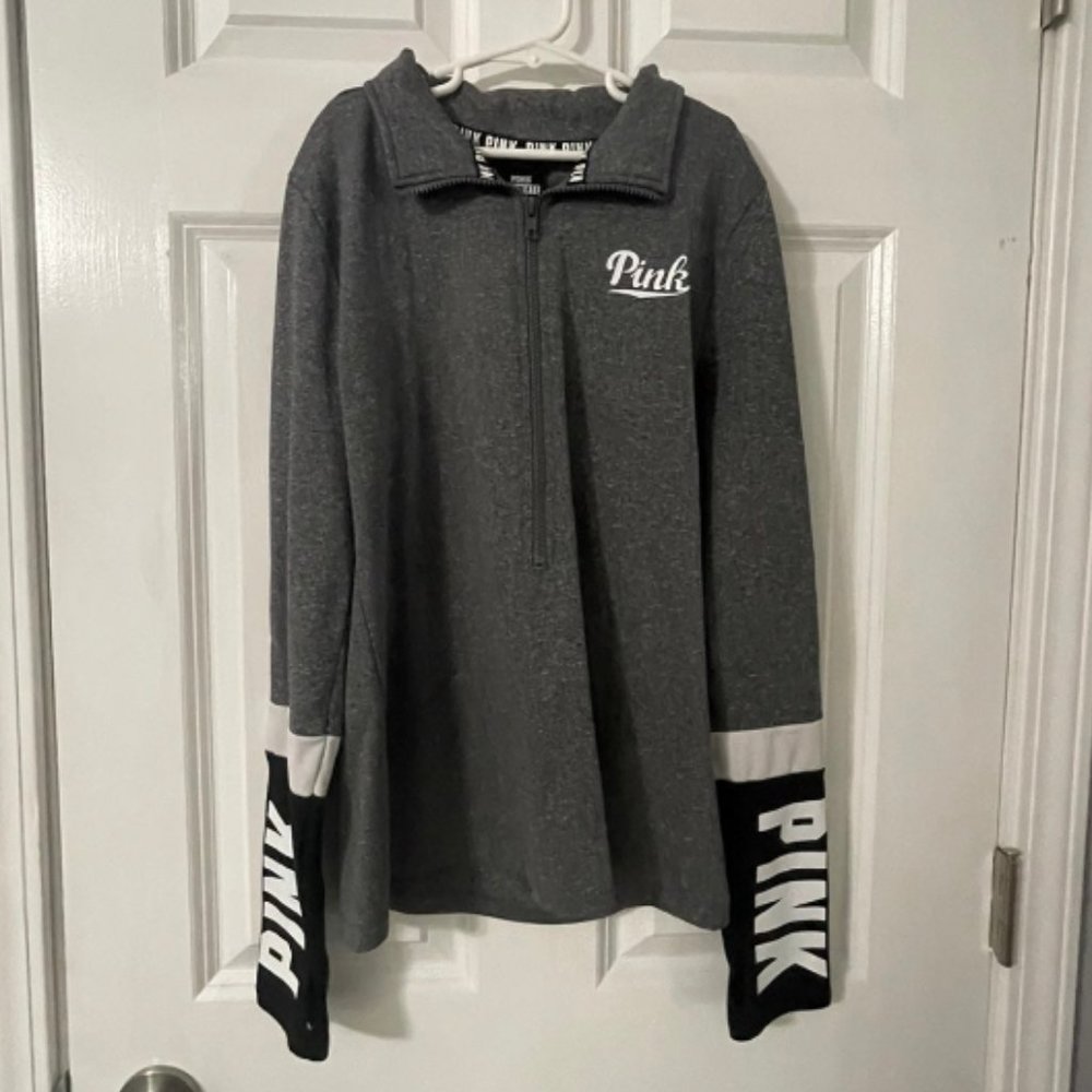 PINK quarter zip up